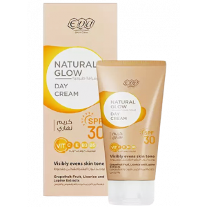 EVA SKIN CARE NATURAL GLOW DAY CREAM SPF 30+ WITH VITAMINS C, E, B3 & B5 — EVENS SKIN TONE 50 GM